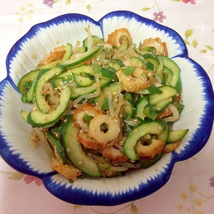 もやしとキュウリのシャキシャキサラダ